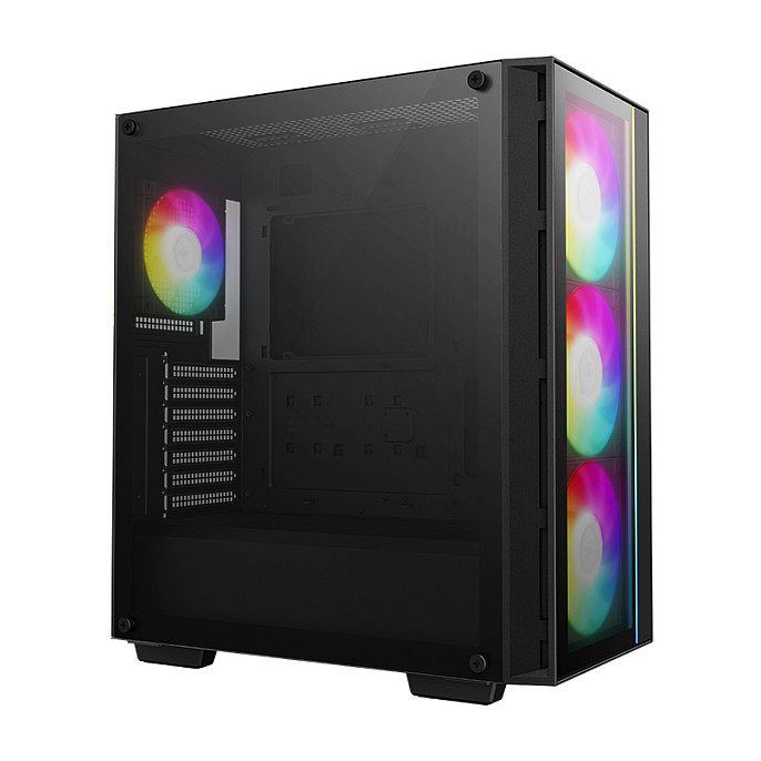 Kasë PC DeepCool MATREXX55 V4 C / Mid Tower / ATX / 3x 140mm + 1x 120mm ARGB Fan / Tempered Glass / Mesh / 360mm Radiator - Zezë - 2