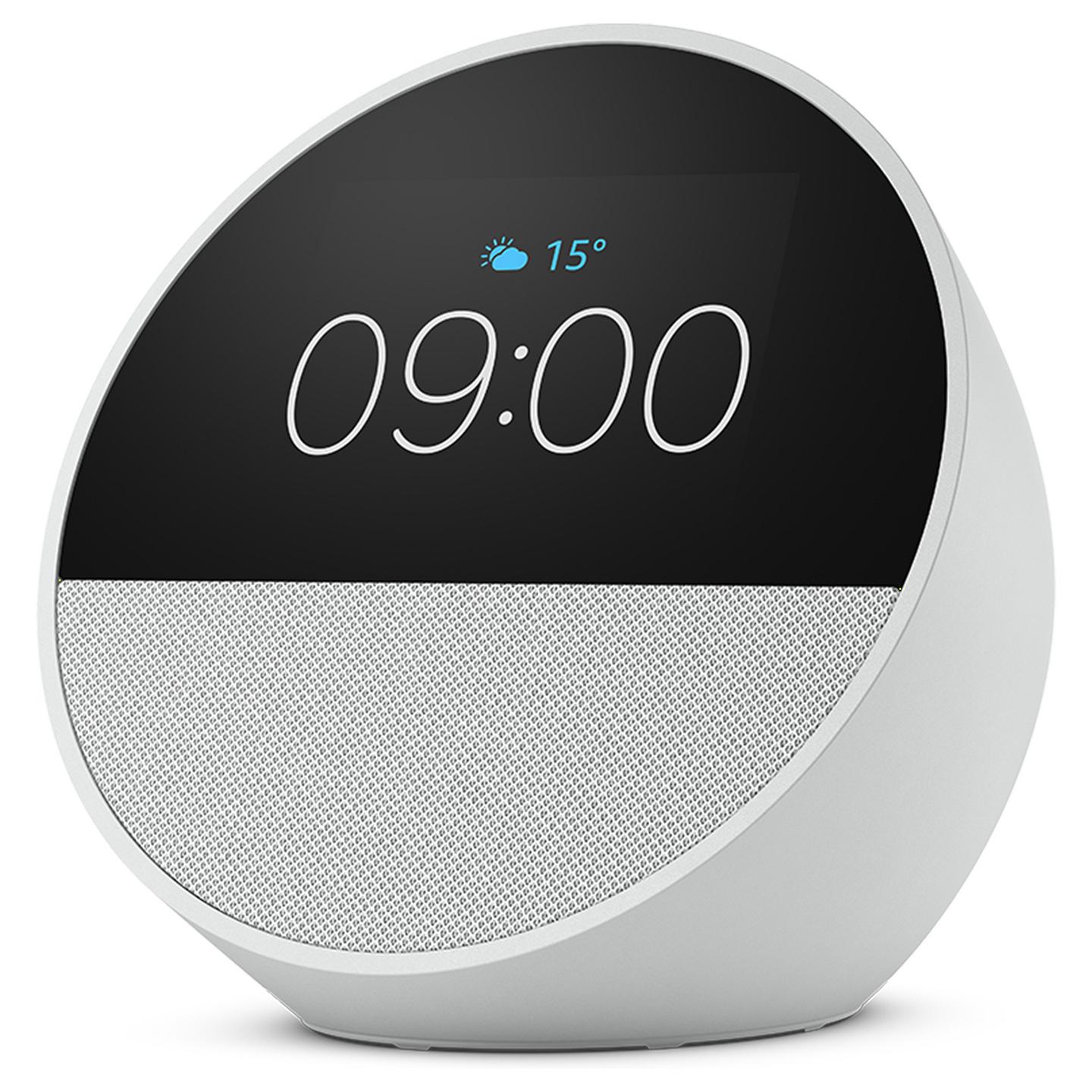Altoparlant inteligjent Amazon Echo Spot, Alexa, Ekran 2,83", 320 × 240 pikselë, Wi-Fi, 2,1 W RMS - Bardhë