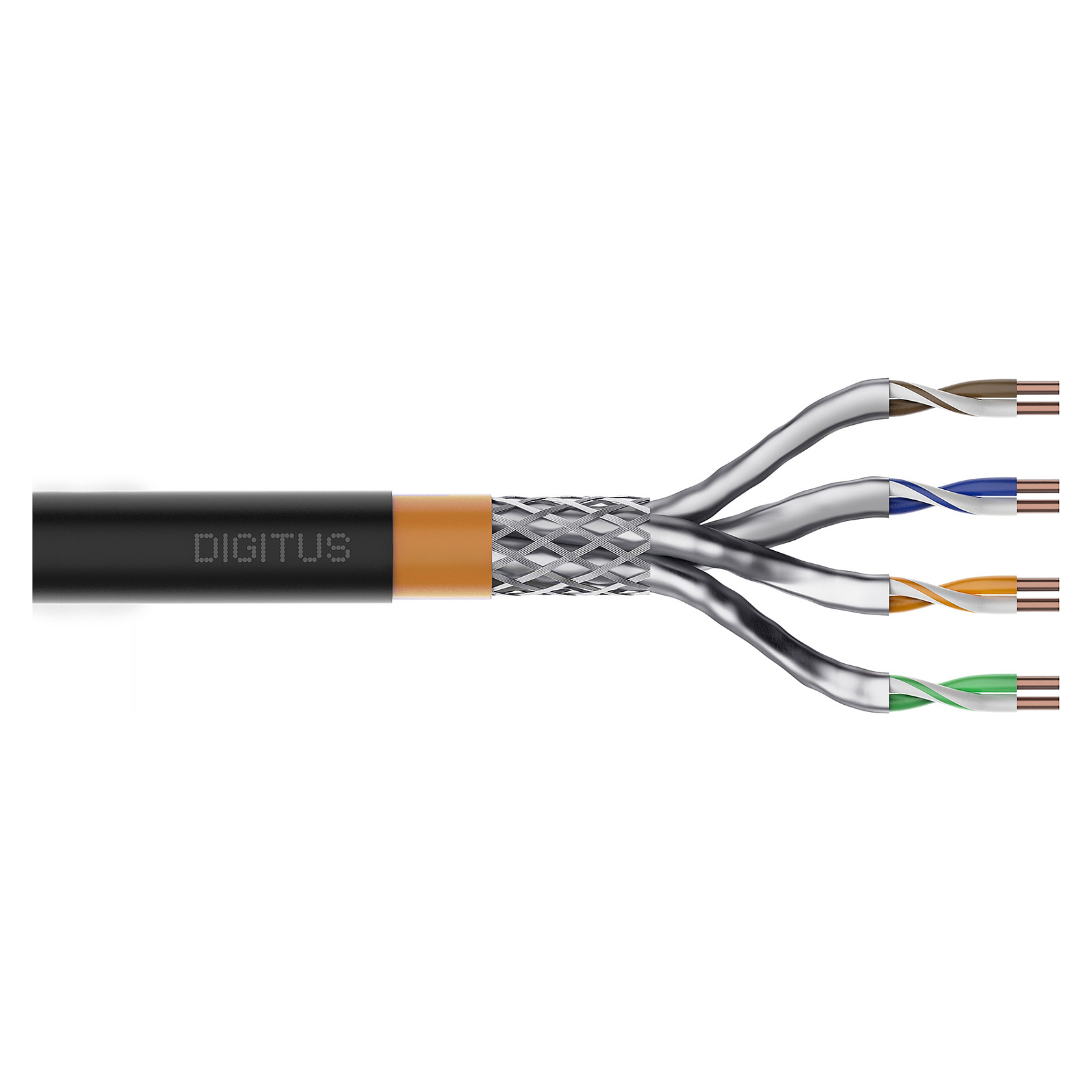Kabllo për rrjet DIGITUS / CAT 7 / S/FTP / Outdoor Installation Cable / 100m – Gri - 1
