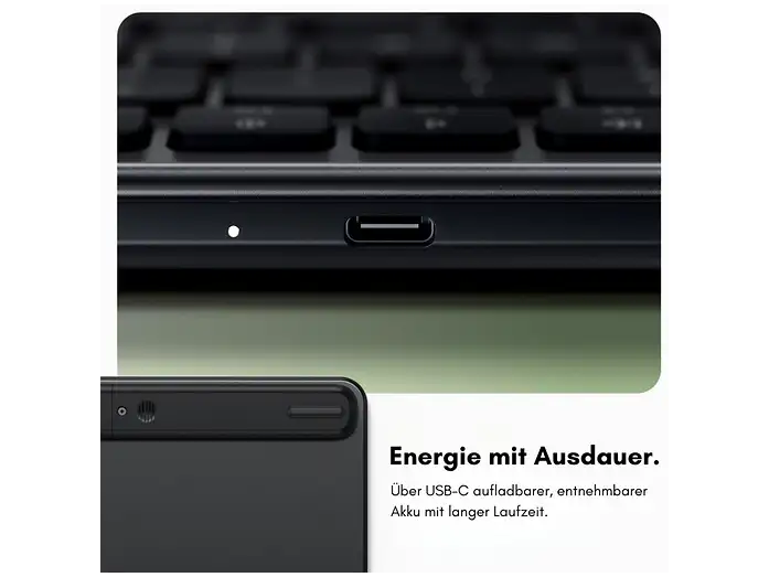Tastierë Pa kabllo Satechi Slim EX3 / Full-Size / 108 Taste / Scissor Switch / Bluetooth / 2.4 GHz / USB-C / Gjerman - Zezë - 4