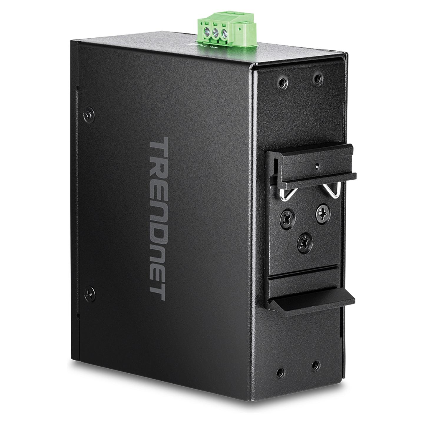 Switch Industrial TRENDnet TI-ELC80, 8 Porta Fast Ethernet 10/100Mbps, Switching Capacity 1.6Gbps, IP50, Fanless, DIN-Rail - Zezë - 3