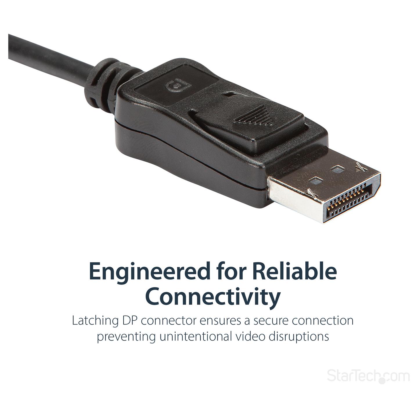 Kabllo DisplayPort StarTech.com DP2DVID2 / DisplayPort në DVI-D / Dual-Link / 2560×1600 60Hz - Zezë - 7