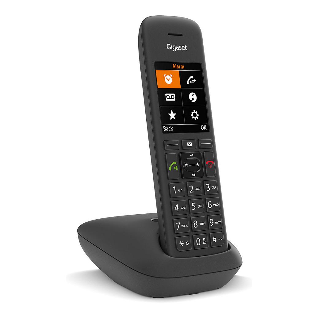 Telefon i Thjeshtë Gigaset C575HX, 2.2" TFT, DECT/GAP, CAT-iq 2.0, deri në 200 Kontakte - Zezë