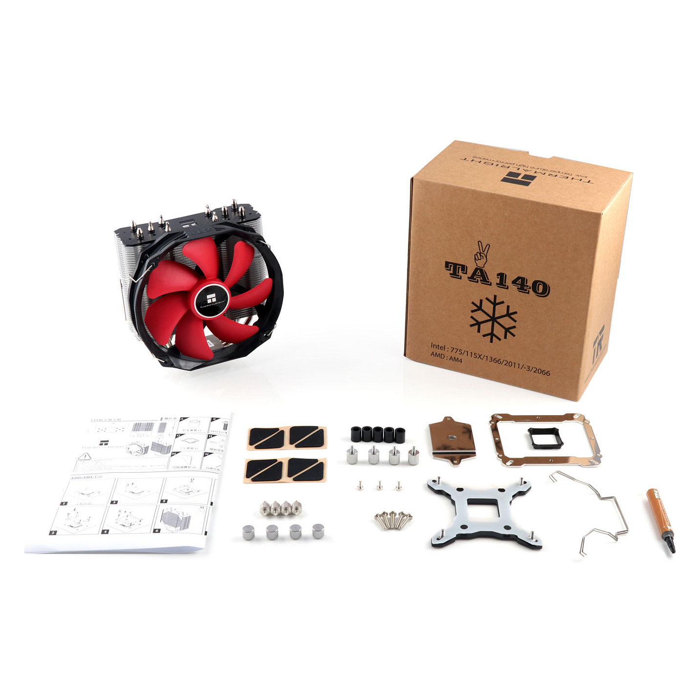 Ftohës për Procesor Thermalright TA 140 - 115x/1200/20xx/1366/AM4/AM5 - 9