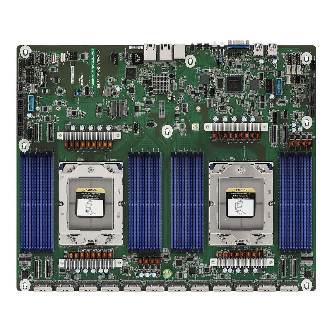 Pllakë Amë ASRock TURIN2D24G-2L+/500W / AMD SP5 / DDR5 / 1GbE LAN