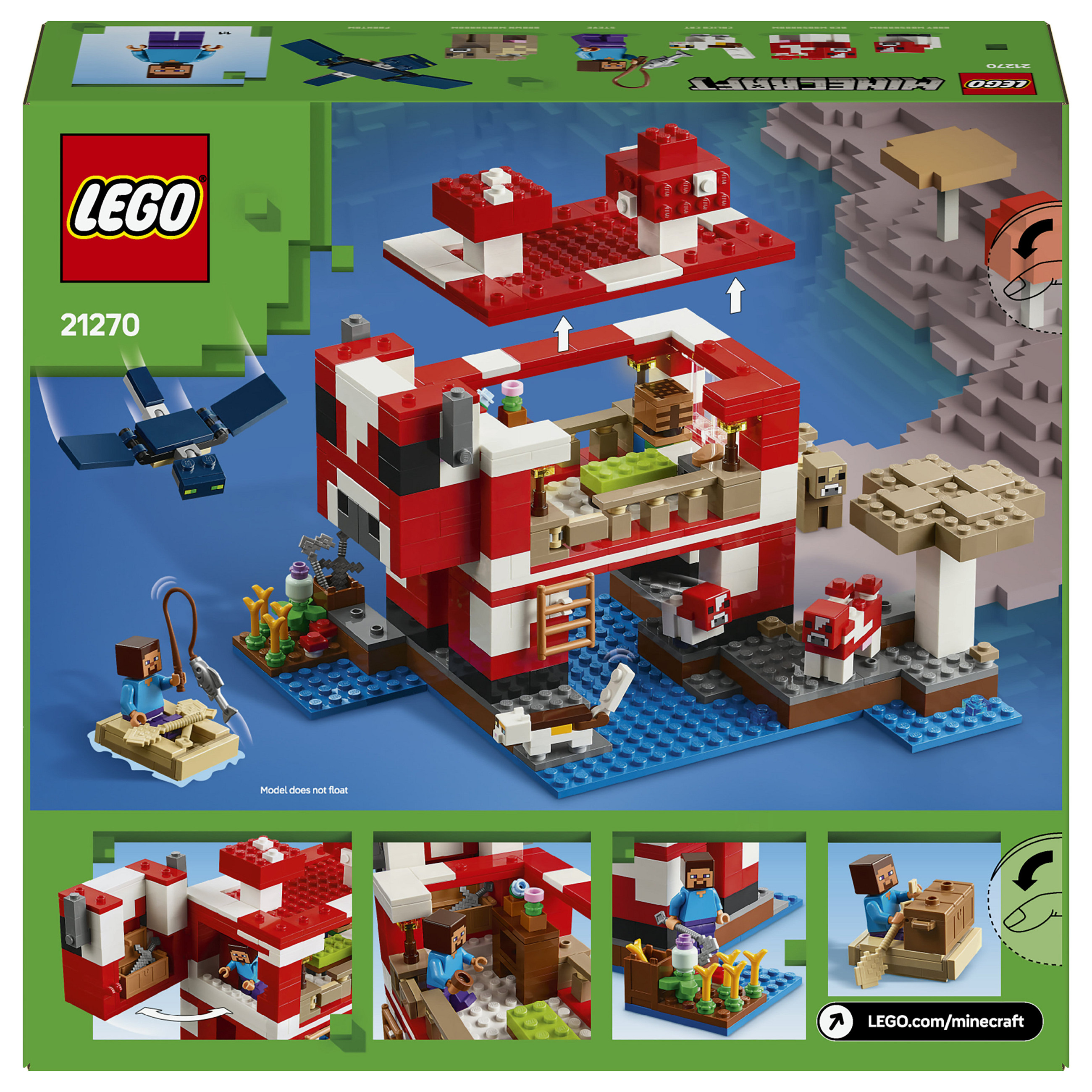 LEGO 21270 Minecraft The Mooshroom House - 23