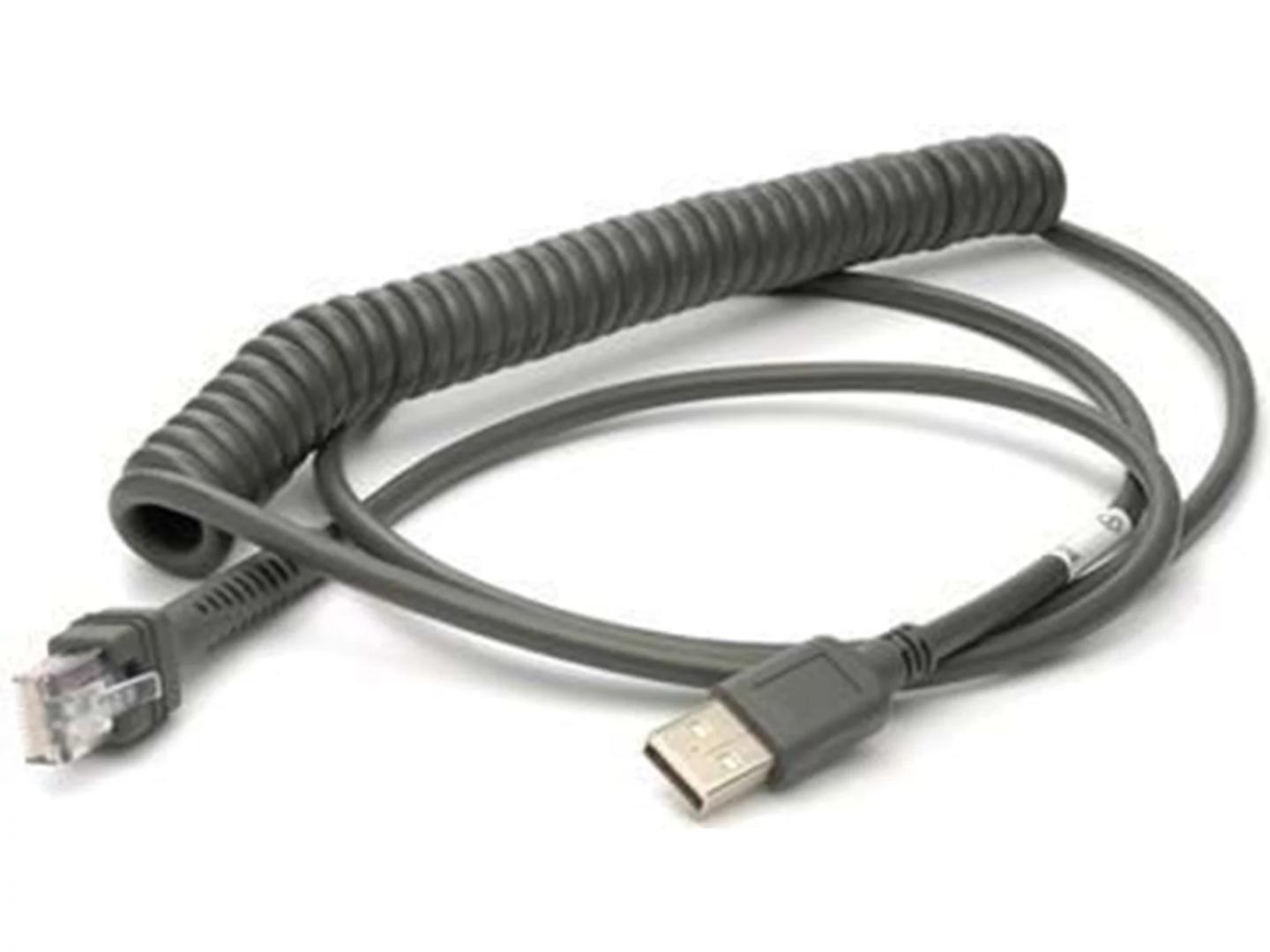 Kabllo USB për Skaner Datalogic CAB-424E, 90A052043, USB Type-A, spirale, 2.74 m