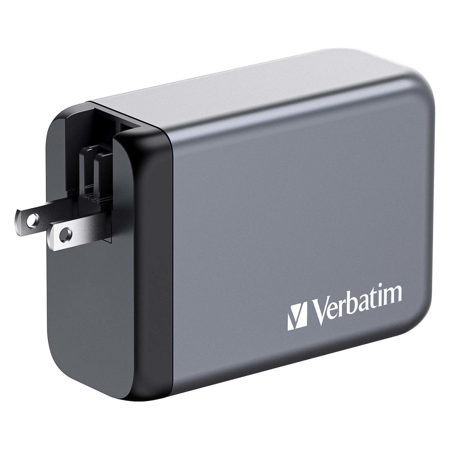 Adapter Verbatim GNC-240 / GaN / 240W / 3x USB-C / USB-A / PD 3.1 - Hiri - 9