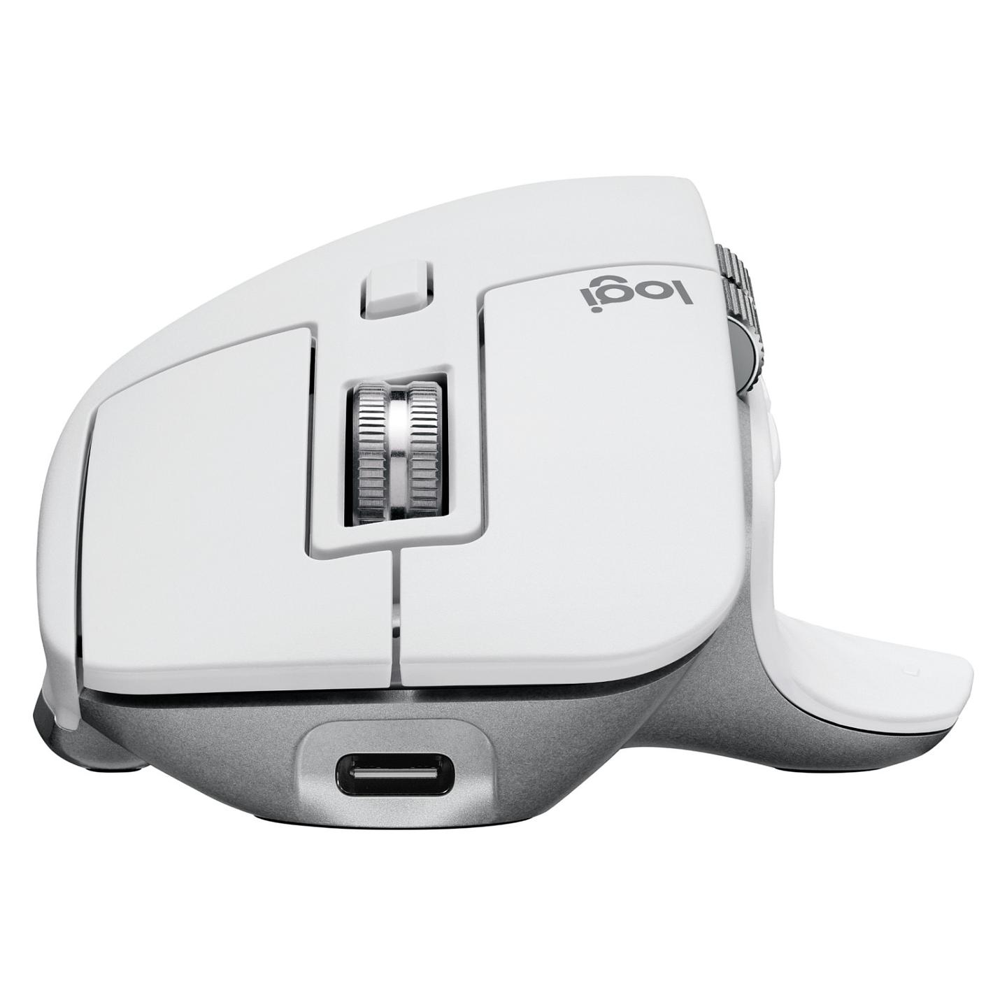 Maus pa kabllo Logitech MX Master 3S / Darkfield / 8000 DPI / 7 Butona / 2.4 GHz + Bluetooth - Bardhë - 8
