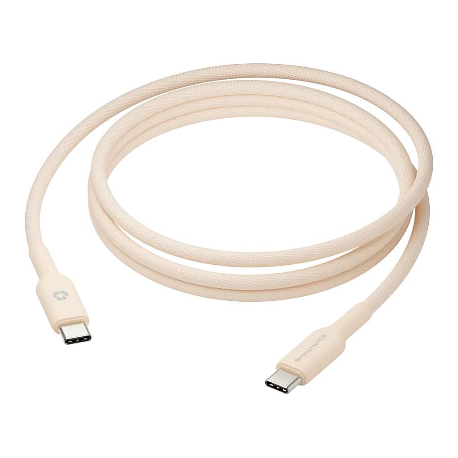 Kabllo USB dbramante1928 CB20CCBE7209 / USB-C në USB-C / 1.5m / 60W / USB 2.0 / Braided / 480 Mbps - Bezhë