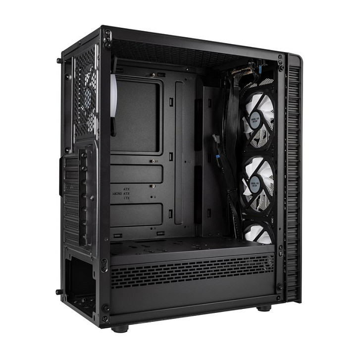 Kasë PC Kolink Observatory Lite Mesh / Midi Tower / ATX / 4x 120mm ARGB Fan / Mesh - Zezë - 6
