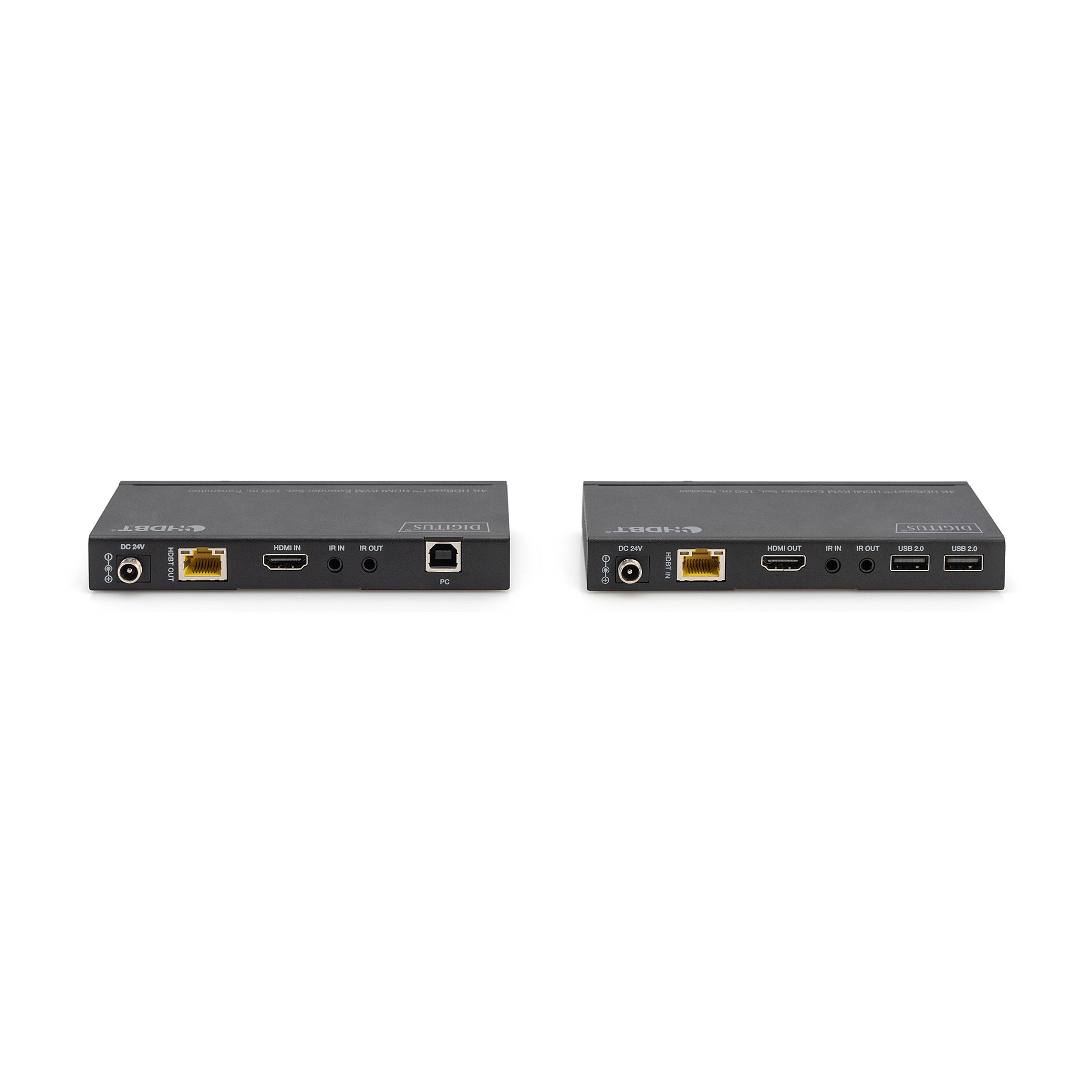 Extender HDMI / DIGITUS / 4K / HDBaseT / KVM / USB 2.0 / 150m - 4