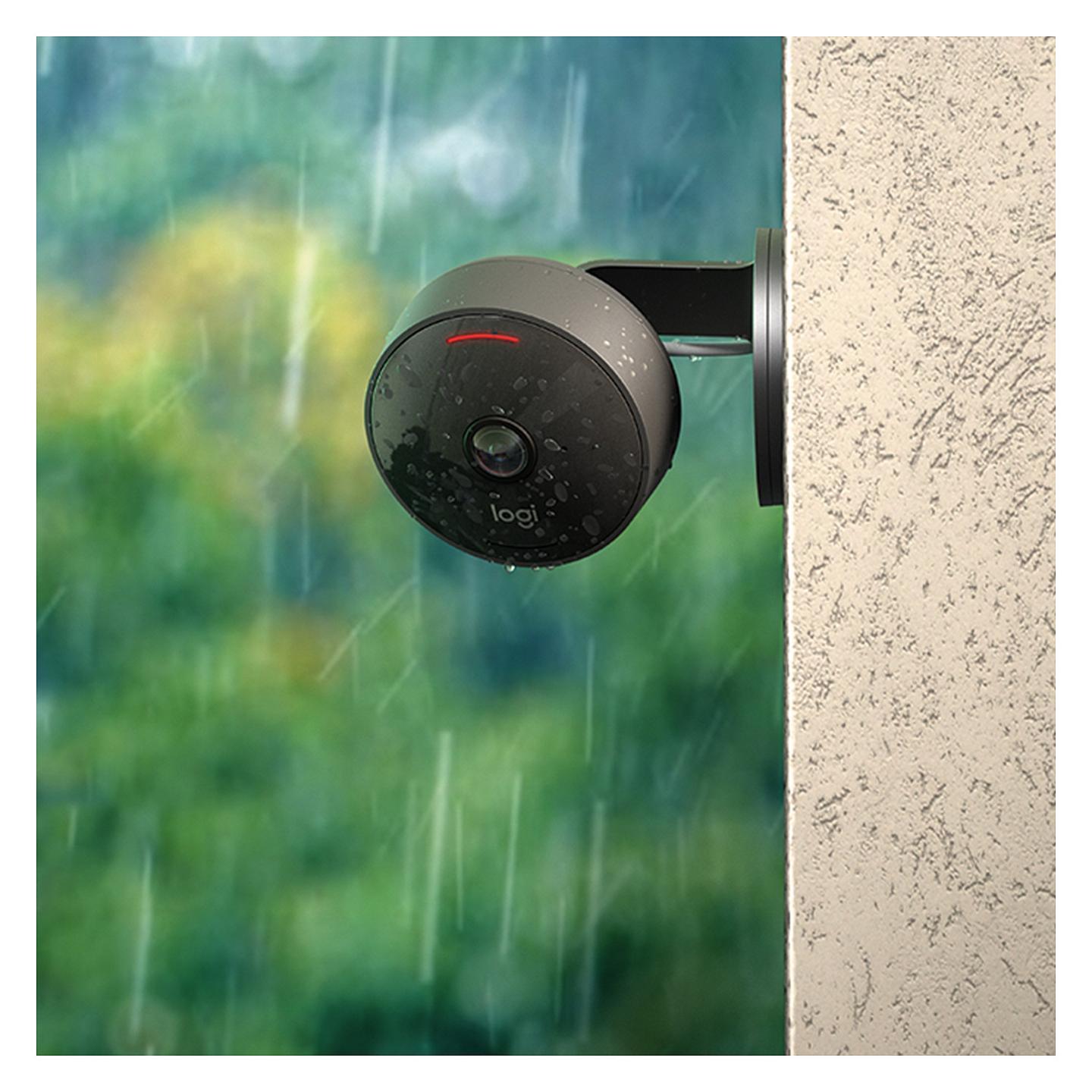 Kamerë Sigurie IP CCTV Logitech Circle View, 1080p, Wi-Fi, 180°, Night Vision, IP64 - Zezë - 4