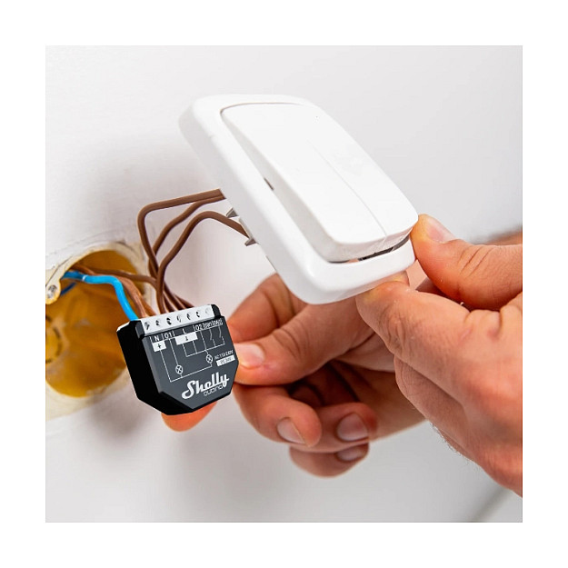 Kontrollues smart 2-kanalësh me matës energjie 16 A për montim në mur Shelly Wave 2PM - 5