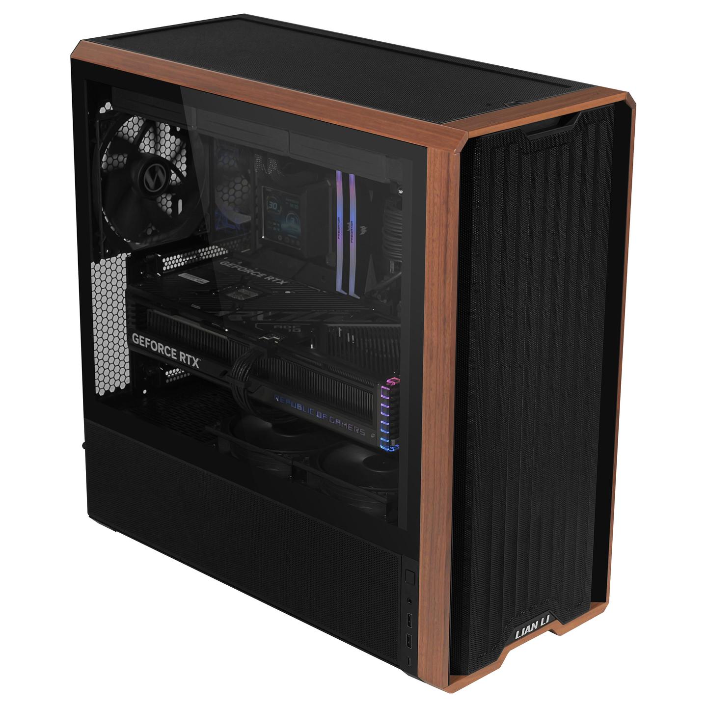 Kasë PC Lian Li LANCOOL 217 / Midi Tower / E-ATX / 2x 170mm + 1x 140mm Fan / Tempered Glass - Zezë - 10