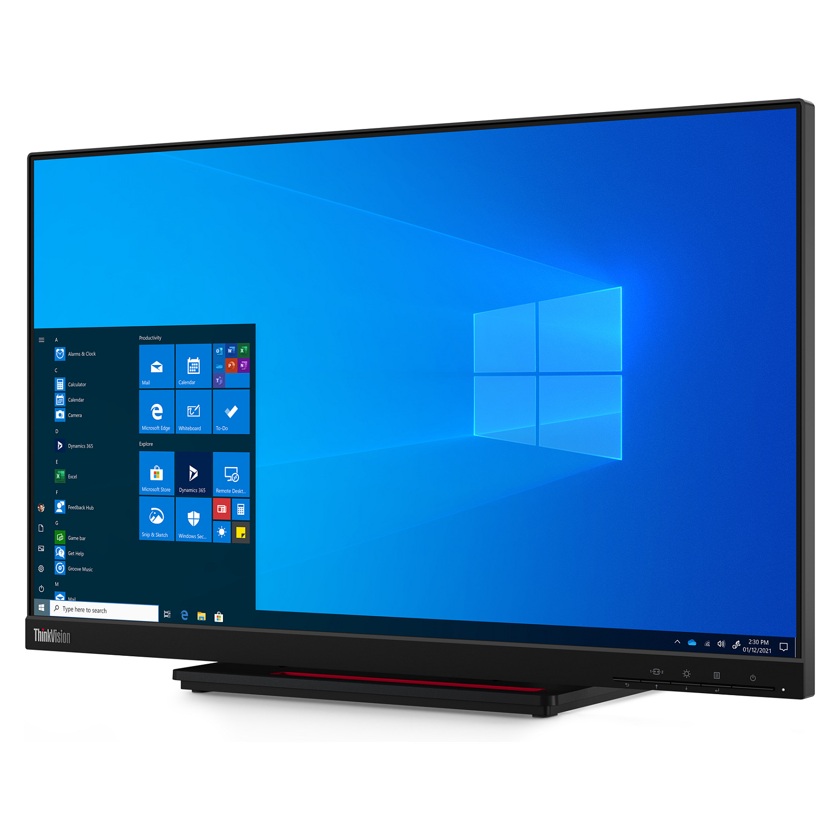 Monitor Lenovo ThinkVision T24t-20 / 23.8"/ Full HD IPS / LED / Touchscreen / 60 Hz / 6 ms / HDMI+USB+DP - Zezë - 10