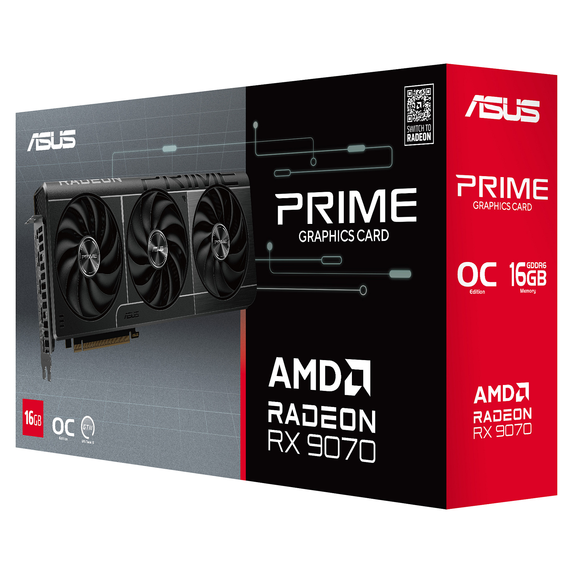 Kartelë Grafike AMD RX 9070 16G Asus PRIME EVO GDDR6 - 11