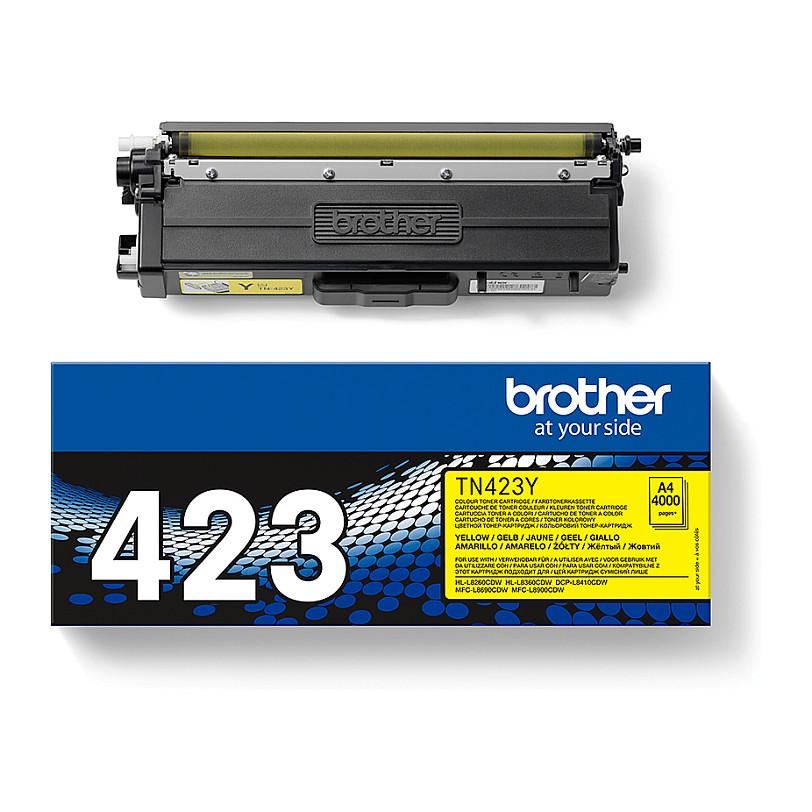 Toner Brother TN-423Y, 4,000 faqe - Verdhë - 4