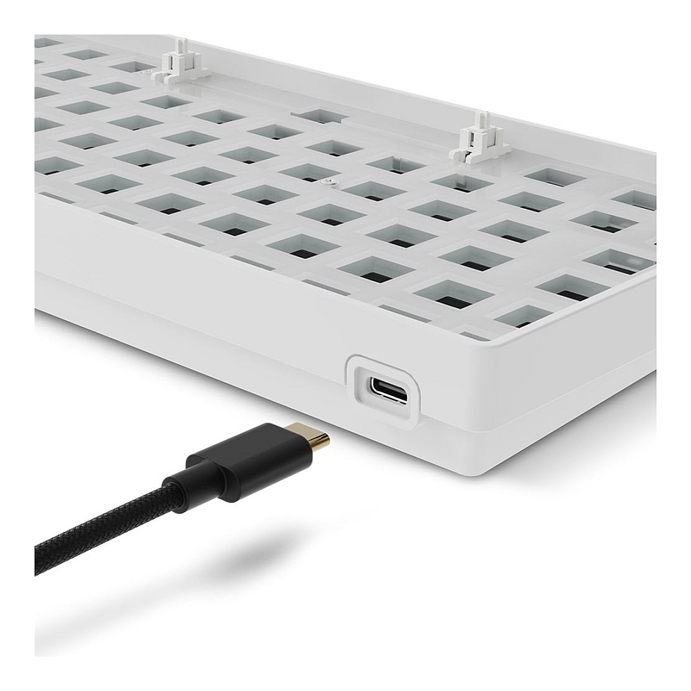 Tastierë Gaming Sharkoon SGK50 S2 Barebone Wired / No Keycaps - Bardhë - 9