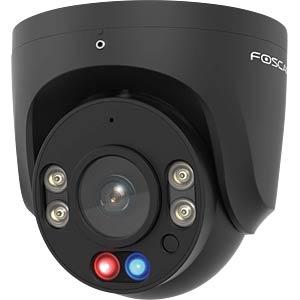Kamerë Sigurie IP CCTV Foscam W5EP, 5MP, 3K, 3mm, 108°, IR 20m, AI, Audio 2-Kahëshe, Sirenë 100dB, PoE, MicroSD deri 512GB, IP66 - Zezë