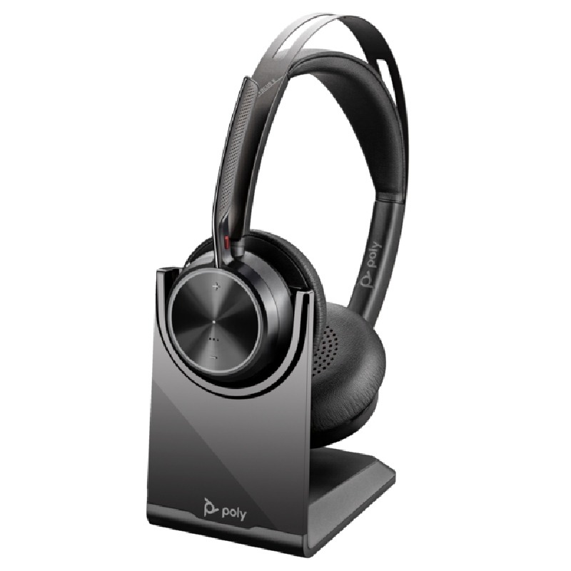 Kufje pa kabllo Poly Voyager Focus 2 with Charging Stand – Zezë - 3
