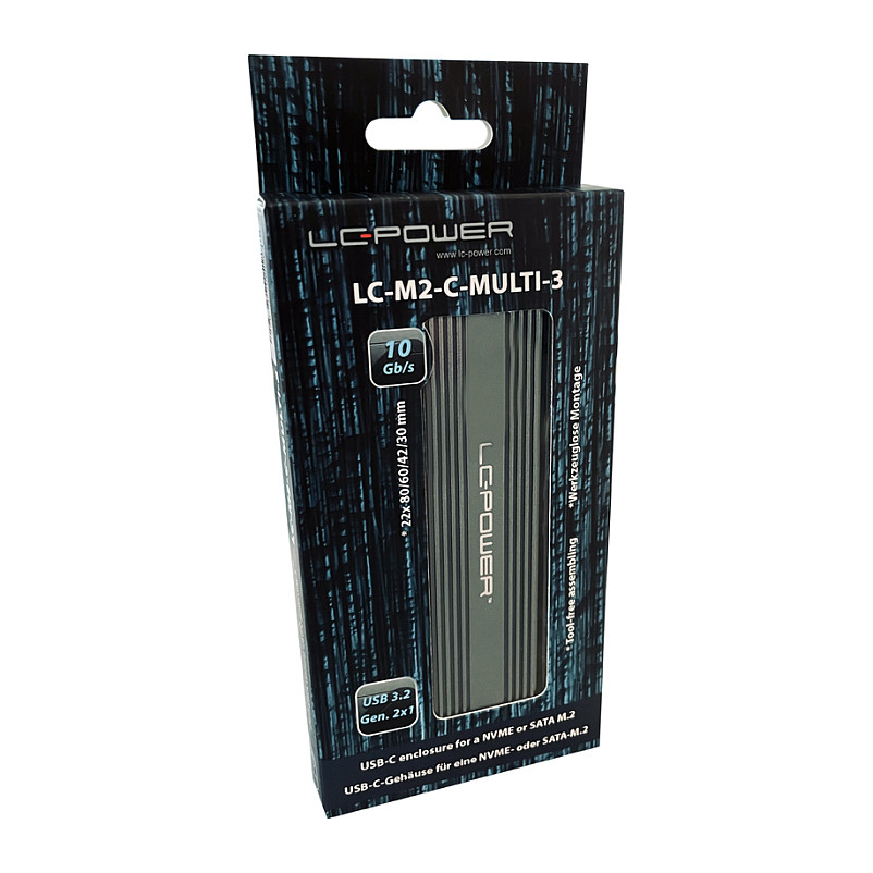 SSD M.2 LC-M2-C-MULTI-3 LC-Power USB3.2 M.2 (NVMe & SATA) - 7