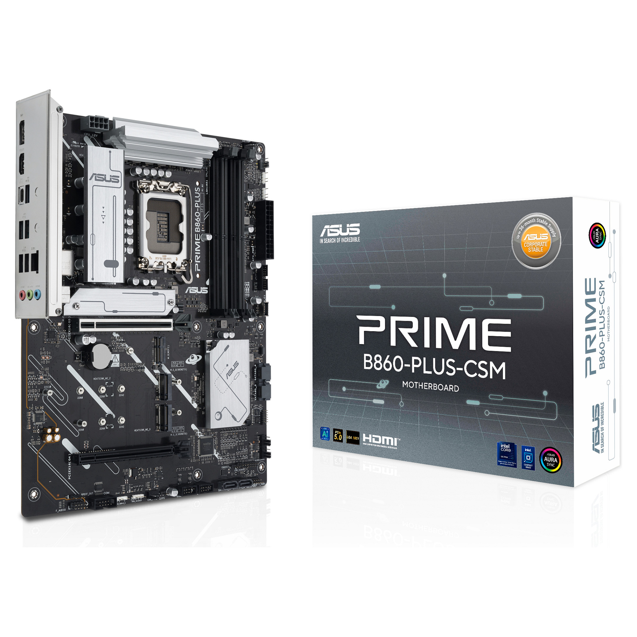 Pllakë Amë MB Intel LGA1851 ASUS PRIME B860-PLUS-CSM DDR5 - 1