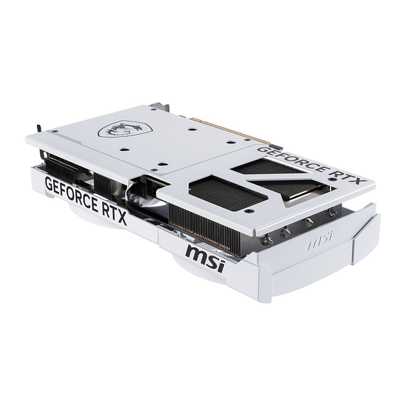 Kartelë Grafike NVIDIA GeForce RTX 5070 / 12GB GDDR7 / 192-bit / MSI VENTUS 2X OC / 2 Fans - Bardhë - 3