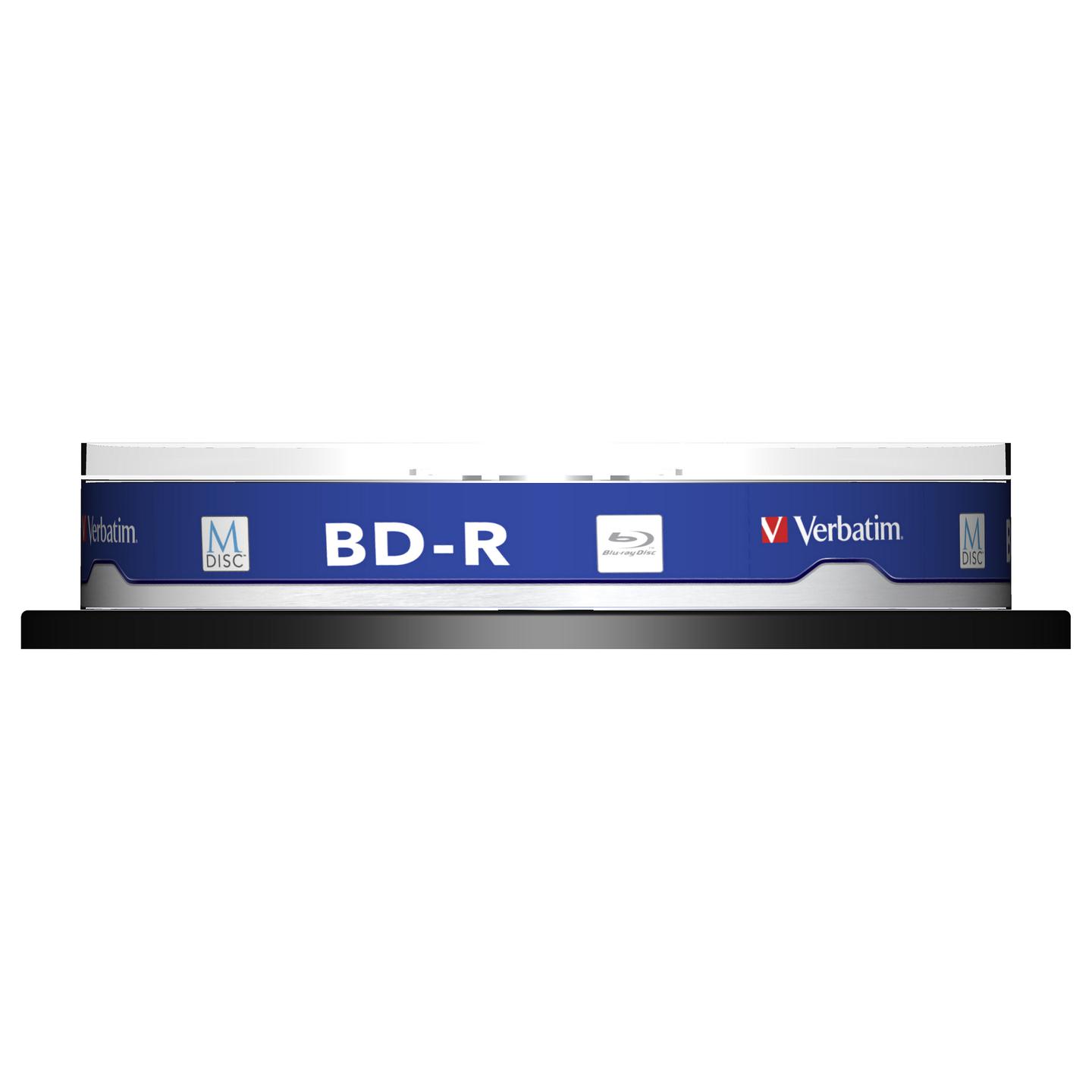 Disk Blu-ray Verbatim M-Disc BD-R, 25 GB, 4x, Paketi me 10 copë, Spindle