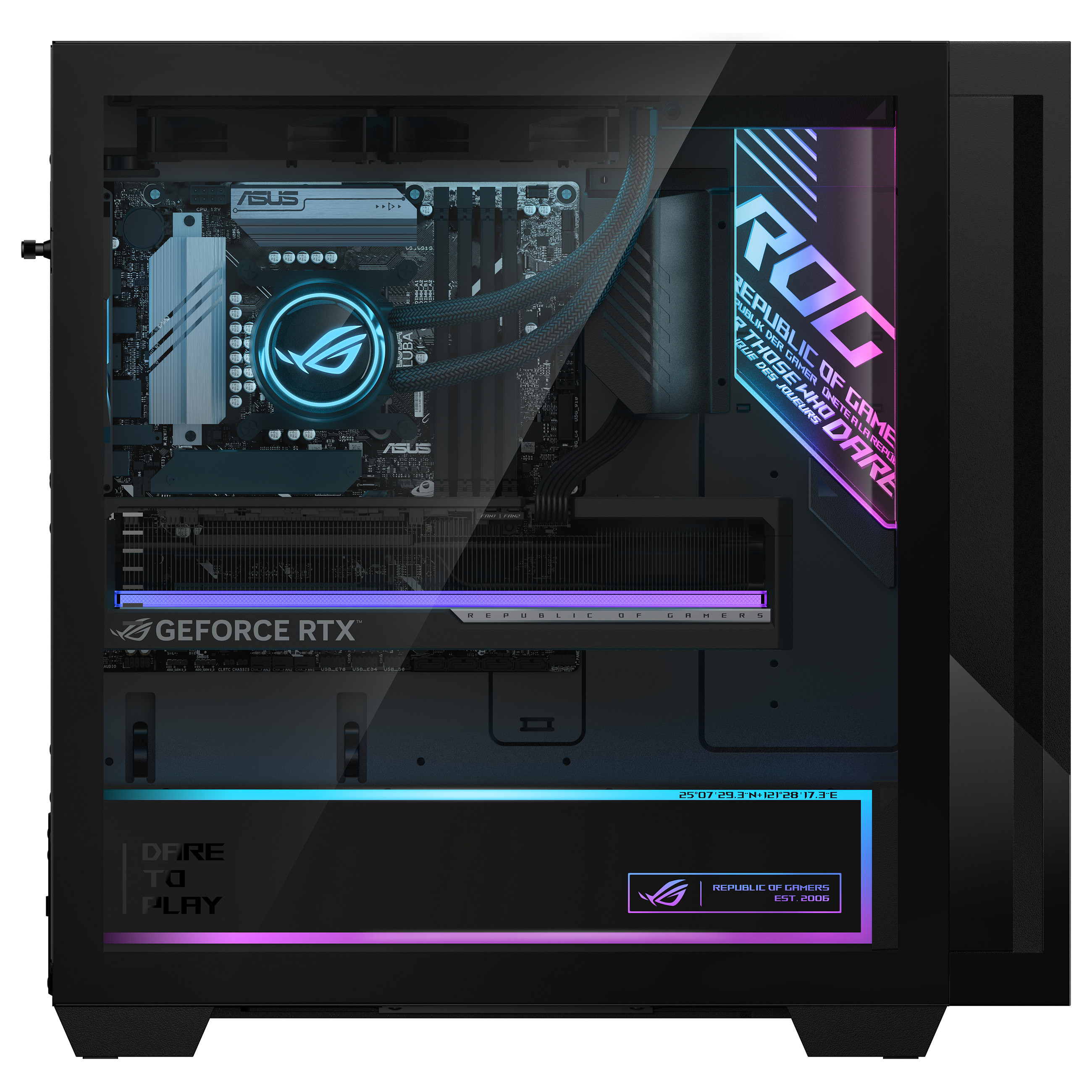 Kompjuter Gaming ASUS ROG G700 G700TF-7265KF225W / Ultra 7 265KF / 32GB DDR5 / 2TB / RTX 5070 Ti 16GB - Zezë - 4