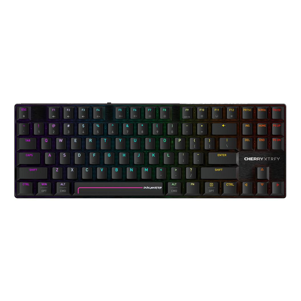 Tastierë Gaming CHERRY XTRFY MX 8.2 Pro TMR Wireless / US Layout / TKL / 87 Taste / Magnetic-Mechanical / 8000 Hz / 2.4 GHz + Bluetooth + USB / RGB – Zezë