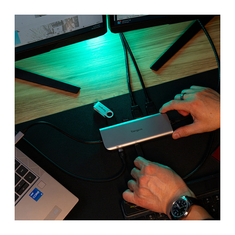 Docking Station Targus / 2xUSB‑C / 2xUSB-A / 2xHDMI / LAN - Argjend - 11