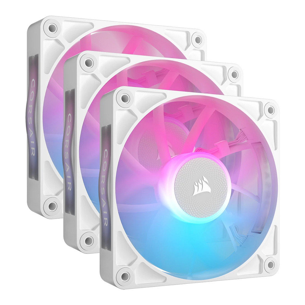 Ftohës për Kasë Corsair iCUE LINK RX120 RGB / 120mm / 400-2100 RPM / RGB / PWM / 3-Pack – Bardhë