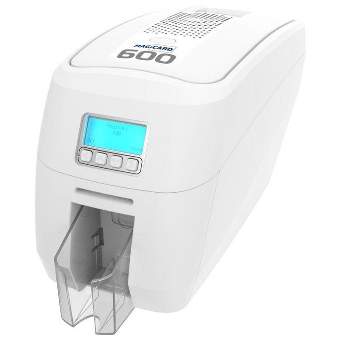 Printer për Karta Magicard 600 Duo, 600 × 300 dpi, printim dyanësh, USB, Ethernet, Wi-Fi - Bardhë