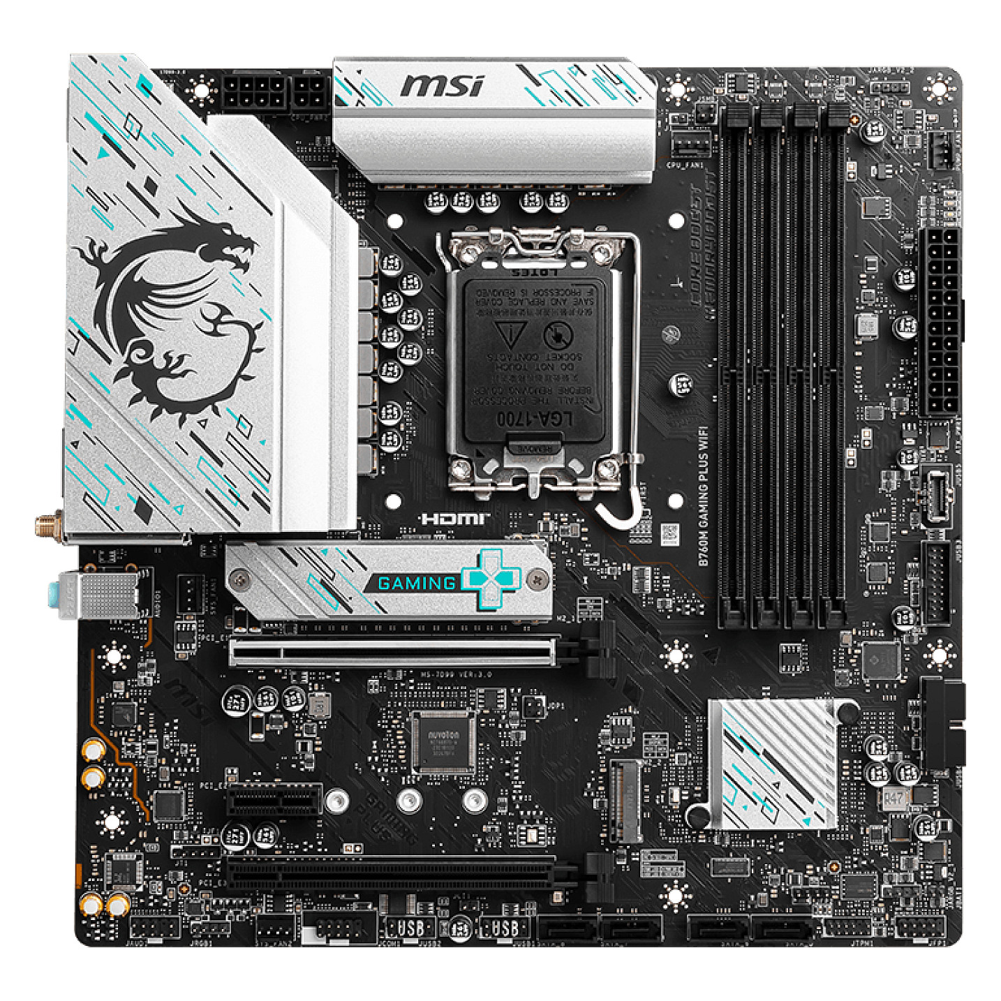 Pllakë Amë MAG B760M Gaming Plus Wifi DDR5 mATX - 2