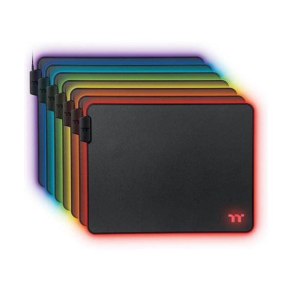Mauspad Gaming Thermaltake Level 20 RGB / 370 × 290 mm / RGB / USB / Bazë kundër rrëshqitjes – Zezë - 5