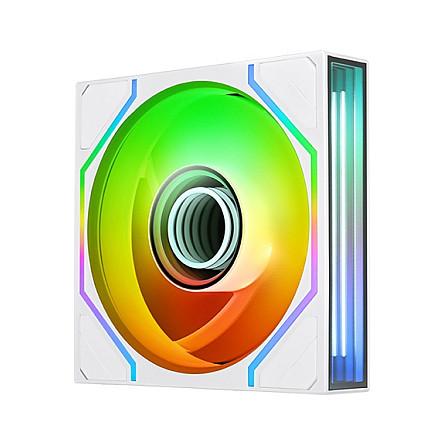 Ftohës për Kasë Thermaltake SWAFAN 120 EX INFINITY ARGB Sync Snow / 120mm / PWM / ARGB / 500–2000 RPM – Bardhë