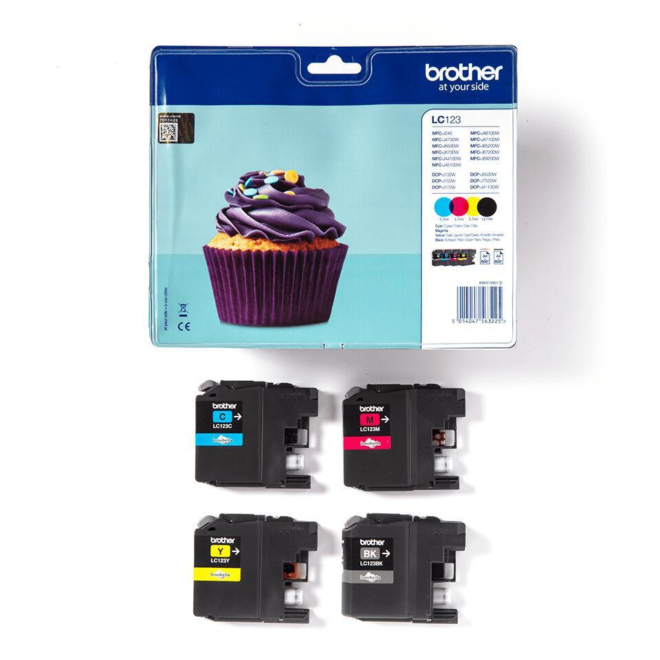 INK Brother LC-123VALBP / 2400 faqe / Multipack - Shumëngjyrësh - 2