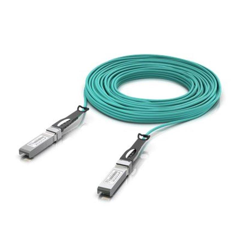 Kabllo Optike Aktive Ubiquiti UACC-AOC-SFP10-30M, SFP+ në SFP+, 10Gbps, 30m - Teal