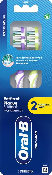 Furçë dhëmbësh Oral-B Pro-Clean 40 / Medium / 2 Copë – Mix