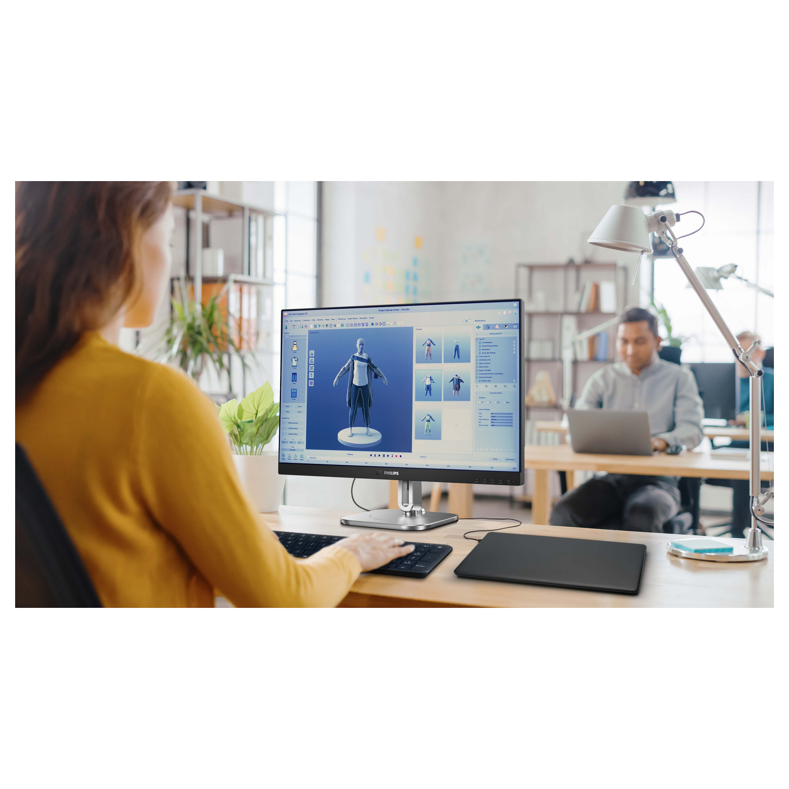 Monitor Philips 27B2U6903 / 27″ / 4K UHD IPS LED / 60 Hz / 4ms / 2× HDMI + DP + USB‑C + USB - Zezë Gri - 14