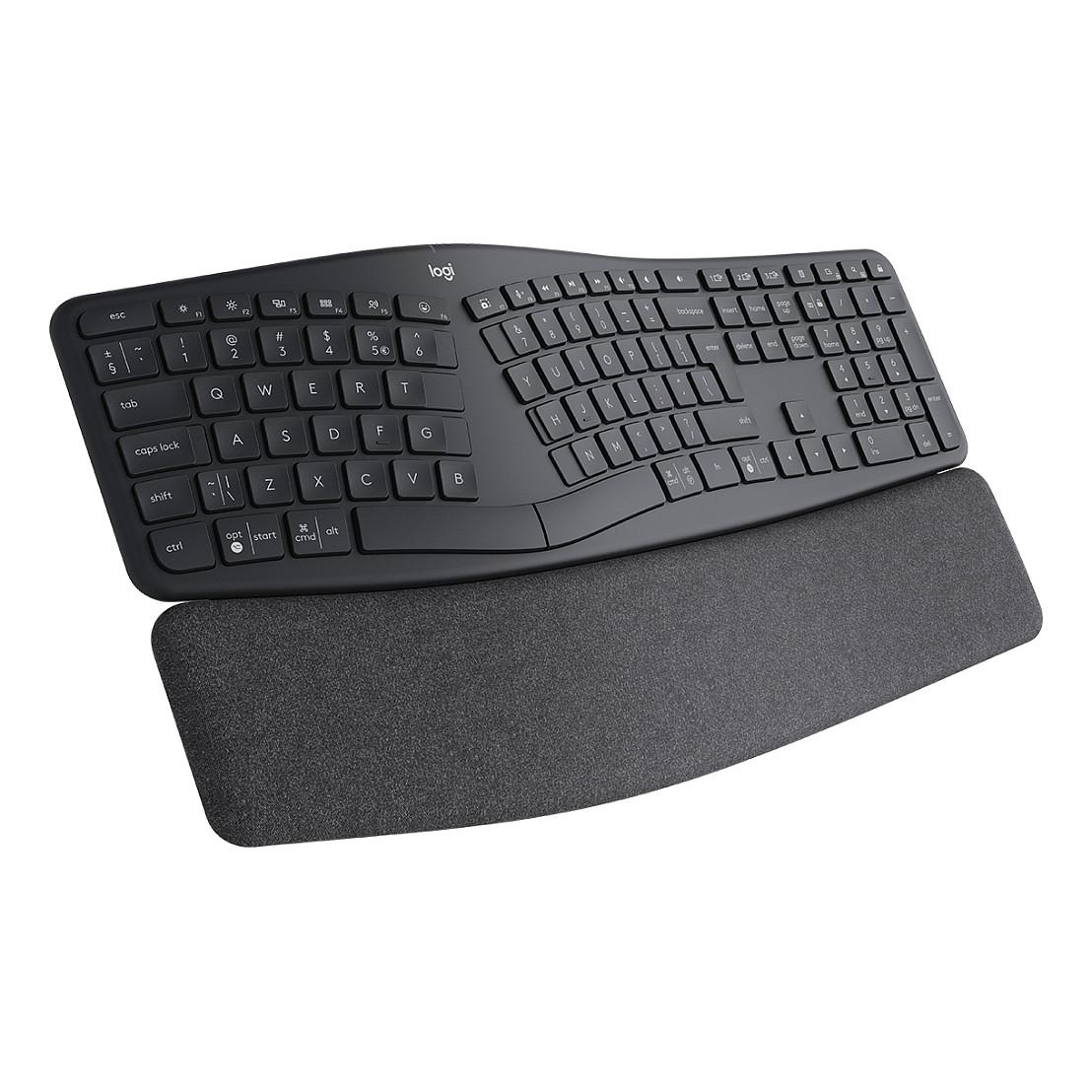 Tastierë Pa kabllo Logitech ERGO K860 / Bluetooth LE + Logi Bolt / Full-Size / QWERTY / US International - Grafit - 2