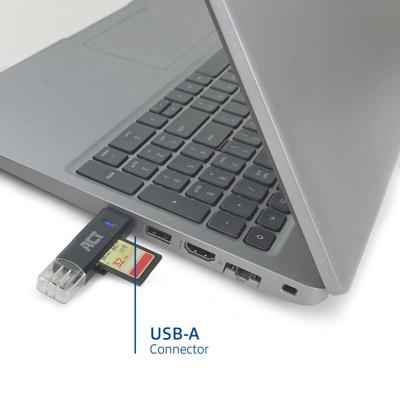 Lexues Kartelash ACT AC6375, USB-A dhe USB-C, USB 3.2 Gen 1, SD/SDHC/SDXC, microSD, 5 Gbps – Zezë - 2