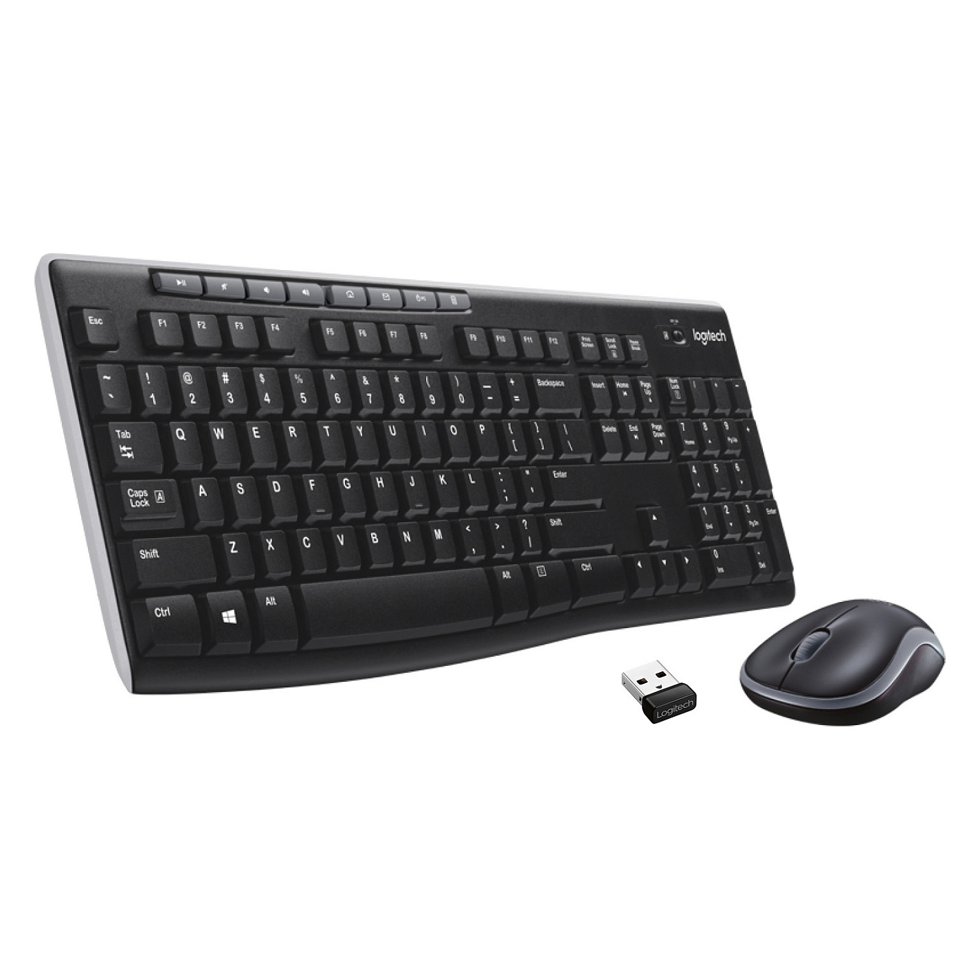 Combo (Tastierë & Maus) Logitech Wireless Combo MK270 / QWERTY / 111 Taste / RF Wireless / Full-size - Zezë