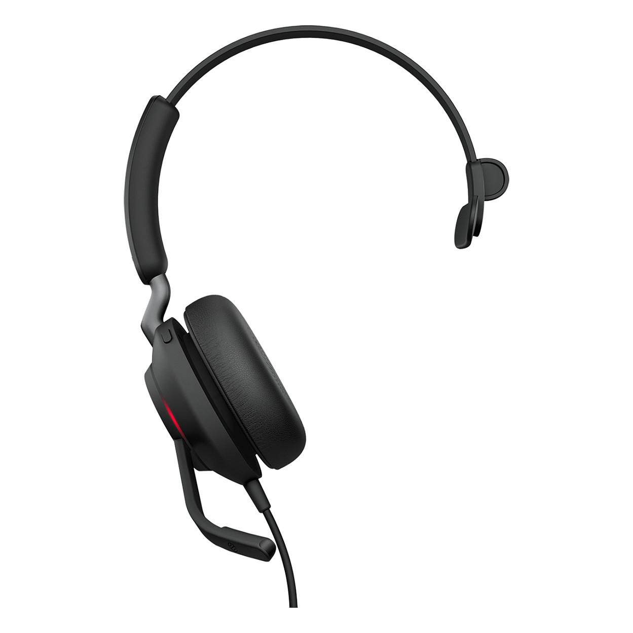 Kufje me kabllo Jabra Evolve2 40 UC Mono / USB-A / 40mm / Mikrofon me reduktim të zhurmës - Zezë