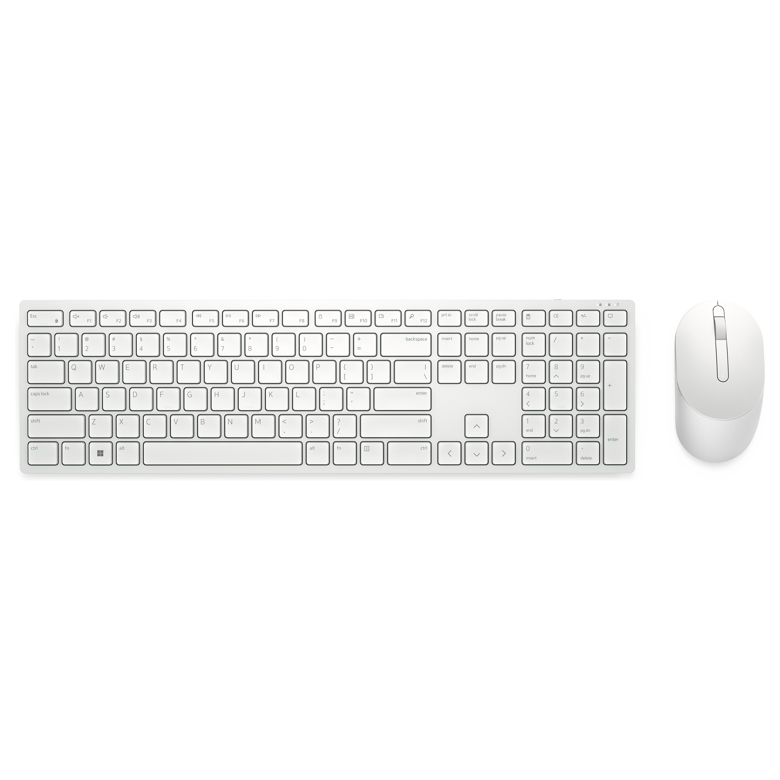 Combo (Tastierë & Maus) Dell Pro KM5221W / US International (QWERTY) - Bardhë