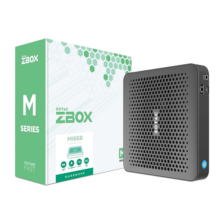 ZOTAC Barebone Mini PC ZBOX MI668 Intel Core i7-1360P / 2x DDR5 SO-DIMM / M.2 NVMe / Thunderbolt 4 / Wi-Fi 6 / Dual LAN – E zezë - 8