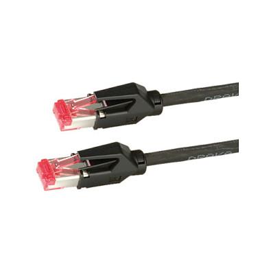 Kabllo për Rrjet DRAKA Comteq 21.05.2016 / RJ45 - RJ45 / Cat.6 / S/FTP / AWG 27/7 / 250 MHz / 1 m - Zezë
