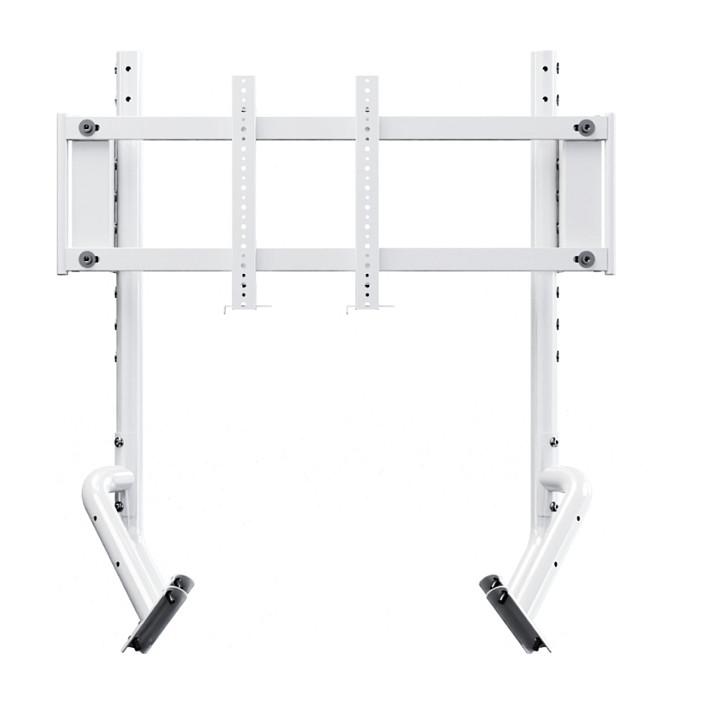 Mbajtëse për Monitor OPLITE R8 Single Monitor Mount / 100738 / OP-R8-SMMW / VESA / Deri 30 kg / Për R8 FURY / Çelik – Bardhë