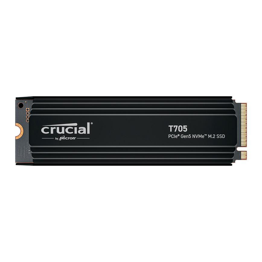SSD e Brendshme Crucial T705 / 4TB / M.2 2280 / PCIe 5.0 x4 / NVMe 2.0 / 14100MB/s Read / 12600MB/s Write / Heatsink - Zezë